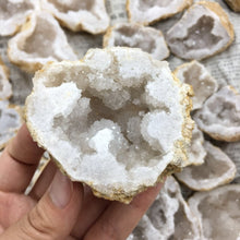 Load image into Gallery viewer, Natural white Agate Geode Slice
