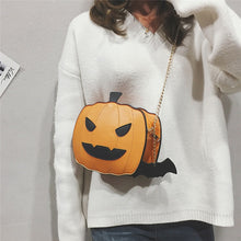 Load image into Gallery viewer, Pumpkin Shaped Shoulder Bag
