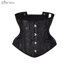 Load image into Gallery viewer, Witchy Under bust Corset Bustier Steel Boned Waist Trainer
