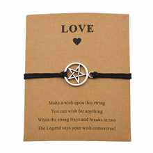 Load image into Gallery viewer, Wiccan Pentacle Pentagram Charm Bracelets
