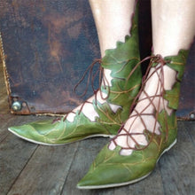 Load image into Gallery viewer, Women Elf and Fairy Lace Up Shoes
