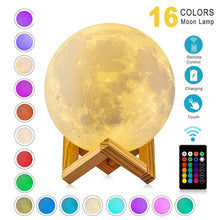 Load image into Gallery viewer, 3D Print Moon Lamp Night Light Creative Home Decor Globe
