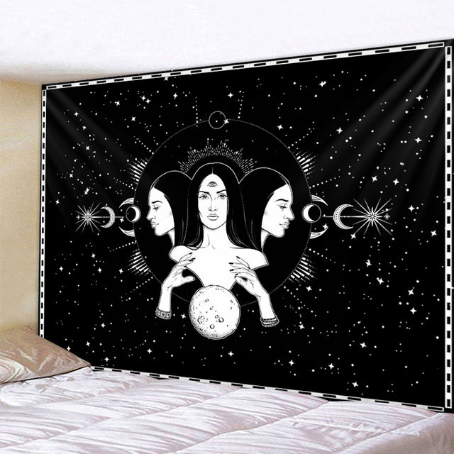 Tarot Divination home decor witchcraft tapestry