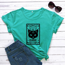 Load image into Gallery viewer, The Black Cat Crossed Paths T-shirt
