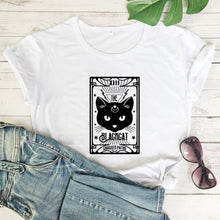 Load image into Gallery viewer, The Black Cat Crossed Paths T-shirt
