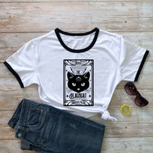 Load image into Gallery viewer, The Black Cat Crossed Paths T-shirt
