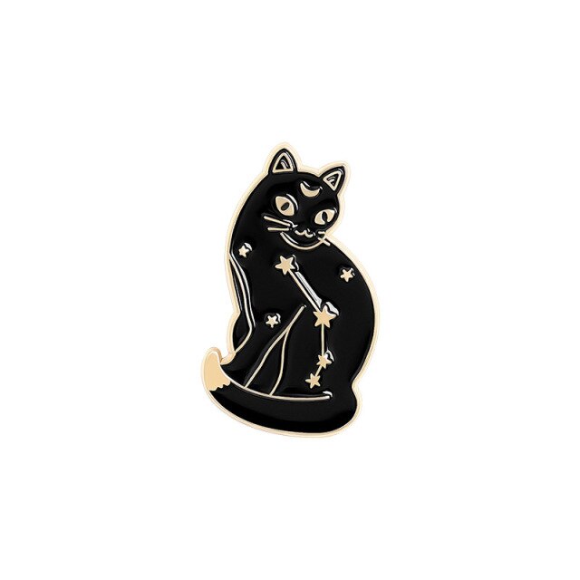 Little Black Cat Pin