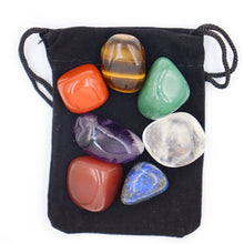 Load image into Gallery viewer, 7 Pcs Chakra Stones Set With Cloth Bag
