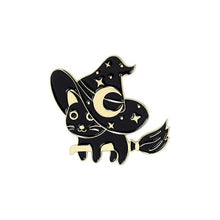 Load image into Gallery viewer, Cat Moon Hat Pins
