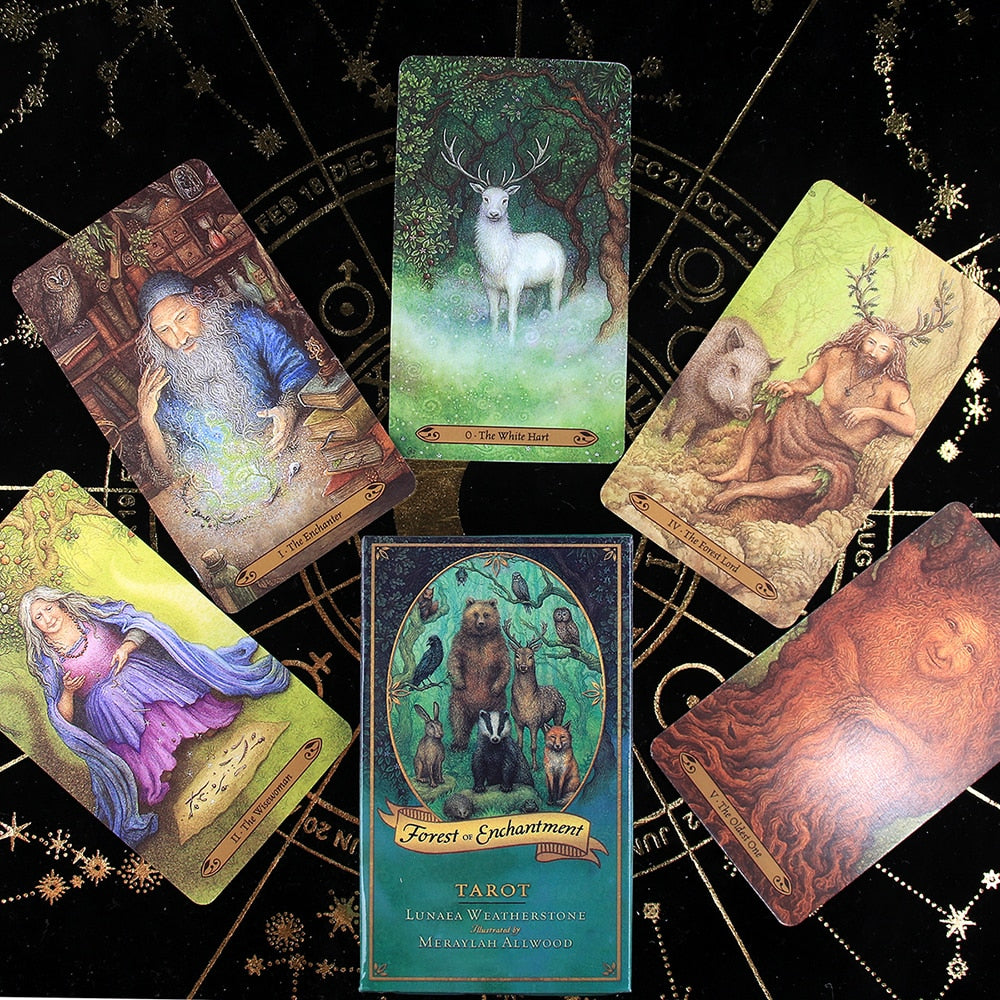 Forest of Enchantment Tarot Deck Cards & Book Set Wiccan Pagan Metaphysical