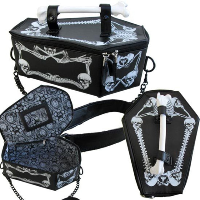 Skeleton Coffin Handbag