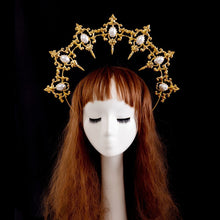 Lade das Bild in den Galerie-Viewer, Halo Crown Headpiece Gothic Goddess
