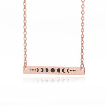 Load image into Gallery viewer, Moon Phase Statement Necklaces Pendants
