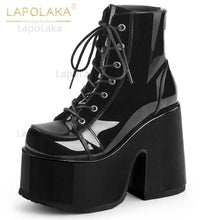 Load image into Gallery viewer, Chunky Witchy Platform Wedges Shoes
