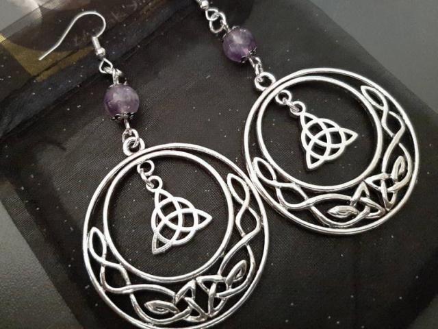 Celtic Knot Round Earrings