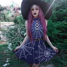 Load image into Gallery viewer, Off Shoulder Spiderweb Dress
