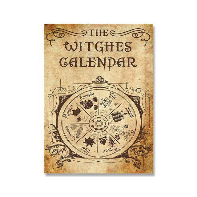 Kitchen Witchery Canvas Wall Pictures