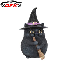 Lade das Bild in den Galerie-Viewer, Witch Hat Cat Figurine
