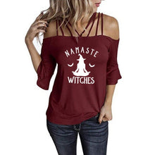 Load image into Gallery viewer, Namaste Witches T Shirt
