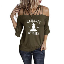 Load image into Gallery viewer, Namaste Witches T Shirt
