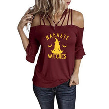 Load image into Gallery viewer, Namaste Witches T Shirt
