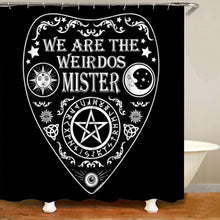 Load image into Gallery viewer, Novelty We&#39;re The Weirdos Mister Ouija Shower Curtain Set
