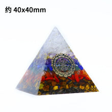 Load image into Gallery viewer, Natural Fluorite Crystal Pyramid Quartz Healing Stone Chakra Orgonite Reiki Crystal for Alter
