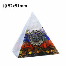 Load image into Gallery viewer, Natural Fluorite Crystal Pyramid Quartz Healing Stone Chakra Orgonite Reiki Crystal for Alter
