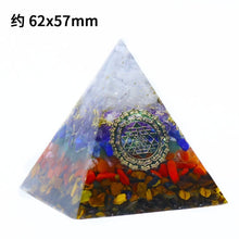 Load image into Gallery viewer, Natural Fluorite Crystal Pyramid Quartz Healing Stone Chakra Orgonite Reiki Crystal for Alter
