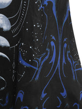 Load image into Gallery viewer, Moon Printed Lace Up Front Regular and Plus Size Cloak
