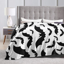 Load image into Gallery viewer, Halloween Bats Silhouette Blanket
