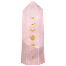 Load image into Gallery viewer, Moon Phase Lunar Eclipse Changing Moon Phase Crystal Point Wand
