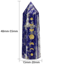 Load image into Gallery viewer, Moon Phase Lunar Eclipse Changing Moon Phase Crystal Point Wand
