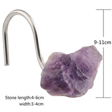 Load image into Gallery viewer, Natural Rough Crystal Stone Curtain Hook
