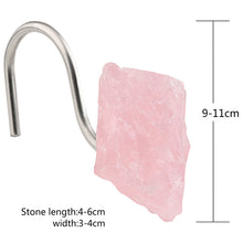 Load image into Gallery viewer, Natural Rough Crystal Stone Curtain Hook
