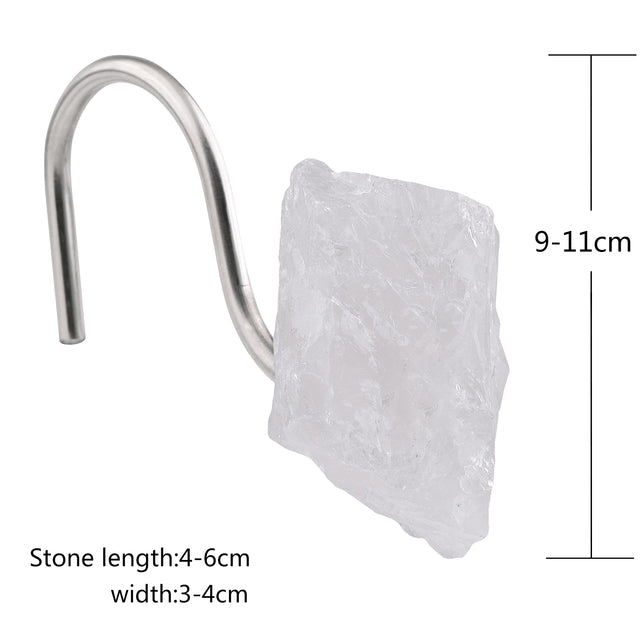 Natural Rough Crystal Stone Curtain Hook