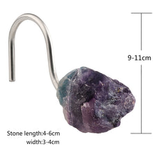 Load image into Gallery viewer, Natural Rough Crystal Stone Curtain Hook
